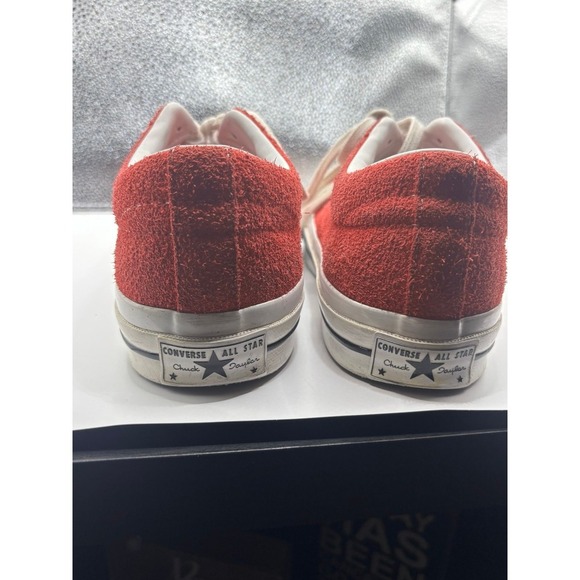 Converse 95 One Star Suede Red Shoes M:8.5 W:10.5 - Picture 4 of 11